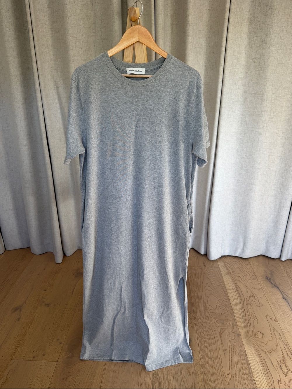 The Frankie Shop Light Grey Long Tee Dress
